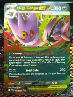 MEGA GENGAR EX 125/217 DOUBLE RARE ASC POKEMON TCG NM - Image 1