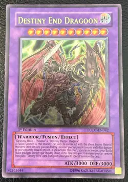 YUGIOH DESTINY END DRAGOON ULTIMATE RARE 1ST EDITION LODT-EN042 VLP - Image 1