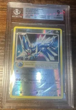 Pokemon Dialga Majestic Dawn 4/100 Reverse Holo Rare Beckett 9 - Image 1