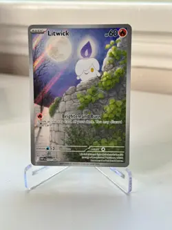 Pokemon Litwick 101/086 Illustration Rare SV: White Flare Full Art NM/M - Image 1
