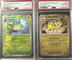 Pokemon TCG Leafeon and Jolteon Pokeball Reverse Holo PSA 10 Lots - Image 1