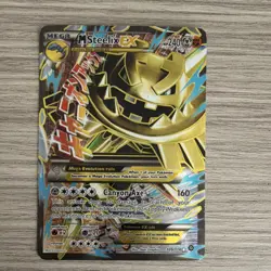 Pokemon M Steelix EX Full Art Ultra Rare Holo 109/114 XY Steam Siege Mega - Image 1