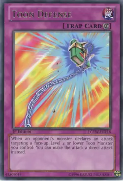 Yugioh Toon Defence LCYW-EN118 Rare 1st Edition LP - Image 1