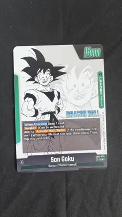 Son Goku SB02-033 Gold Leader Manga Booster 02 Dragon Ball Card English - Image 2