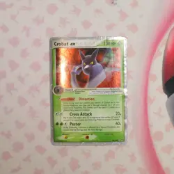 Crobat ex 96/107 EX Deoxys - DAMAGED - Partial Swirl - Vintage Pokemon Card - Image 3