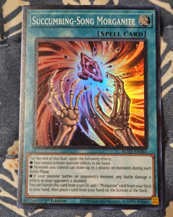Succumbing-Song Morganite Super Rare 1st Edition ROTA-EN065 Yugioh - Image 1