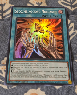 Succumbing-Song Morganite Super Rare 1st Edition ROTA-EN065 Yugioh - Image 2