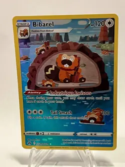 Bibarel GG25/GG70 Ultra Rare Crown Zenith Pokemon Card - Image 1