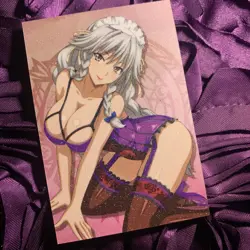 Grayfia Lucifuge HIGH SCHOOL DXD Dress Up Anime Waifu Matte Foil Girl Card Hot 1 - Image 1