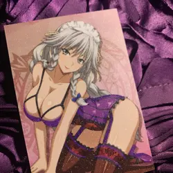 Grayfia Lucifuge HIGH SCHOOL DXD Dress Up Anime Waifu Matte Foil Girl Card Hot 1 - Image 2