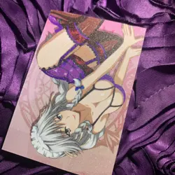 Grayfia Lucifuge HIGH SCHOOL DXD Dress Up Anime Waifu Matte Foil Girl Card Hot 1 - Image 3