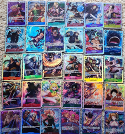 Bandai One Piece Card Game Japanese Foil Character 30-Card Bulk SR Lot - Image 1