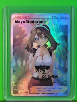 MAY Pokemon Trainers Waifu Goddess Refractor Card CUSTOM MADE - Image 2