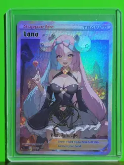 LONO Pokemon Trainers Waifu Goddess Refractor Card CUSTOM MADE - Image 3
