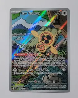 Ascended Heroes Fan Rotom 250/217 Illustration Rare IR Full Art Pokemon Card NM - Image 1