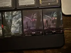 MTG Edge Of Eternities - Complete Set Of Galaxy Foil Full Art Basic Lands - Image 1