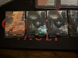 MTG Edge Of Eternities - Complete Set Of Galaxy Foil Full Art Basic Lands - Image 2