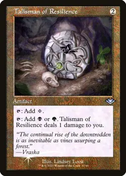 FOIL RETRO Talisman of Resilience #37/40 MH2 Modern Horizons 2 - Image 1