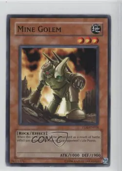 Mine Golem YuGiOh The Lost Millenium #TLM-EN018 2005 READ - Image 1