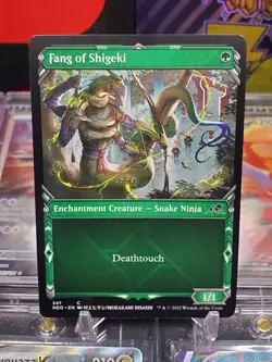 Fang of Shigeki 347 Common Non Foil Showcase MTG Kamigawa Neon Dynasty - Image 1