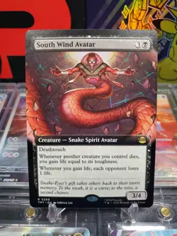 South Wind Avatar 0078 Rare Extended Art Non Foil Snake Spirit Avatar MTG TMNT - Image 1