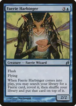 Faerie Harbinger [Lorwyn] Magic MTG - Image 1
