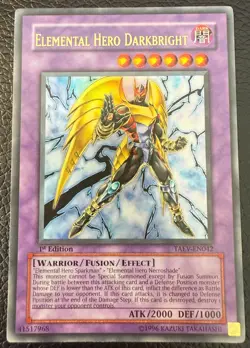 YUGIOH ELEMENTAL HERO DARKBRIGHT ULTRA RARE 1ST EDITION TAEV-EN042 MINT - Image 1