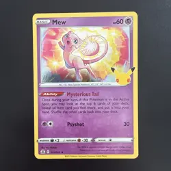 Pokemon Mew TCG Celebrations Card 11/25 LP Condition 25th Anniversary - Image 1