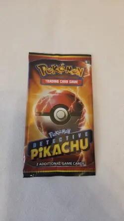 2019 Detective Pikachu Movie Card Promo Card Pack Unopened - Image 1