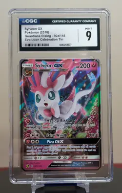 Pokemon Graded Sylveon GX #92a/145 Guardians Rising CGC 9 - Image 1