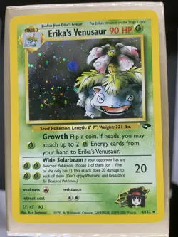 Pokemon Erika's Venusaur 4/132 Gym Challenge Near Mint Holo Unlimited English - Image 1