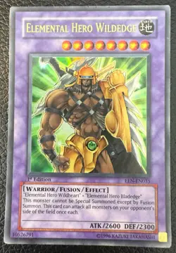 YUGIOH ELEMENTAL HERO WILDEGDE ULTRA RARE 1ST EDITION EEN-EN035 LP - Image 1