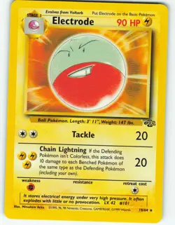 Electrode - 18/64 Jungle Set - Pokemon TCG - 1999 - Image 1