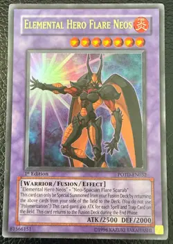 YUGIOH ELEMENTAL HERO FLARE NEOS ULTRA RARE 1ST EDITION POTD-EN032 NM+ - Image 1