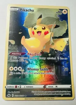 Pikachu GG30/GG70 Holo Crown Zenith Galarian Gallery Pokemon English NM - Image 1