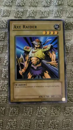 Faded MISPRINT ERROR Axe Raider TP1-002 YU-GI-OH | Tournament Pack 1 | Very RARE - Image 1