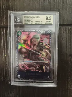 2024 One Piece Promos Roronoa Zoro Treasure Cup-Top Prize BGS 9.5 GEM MINT - Image 1