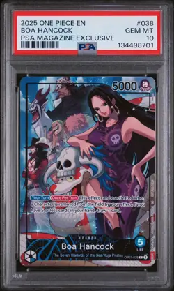 One Piec Boa Hancock OP07-038 - PSA 10 Gem Mint Magazine Exclusive - Image 1