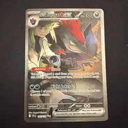 N’s Zoroark ex 185/159 IR Journey Together Full Art Pokemon Card NM - Image 1