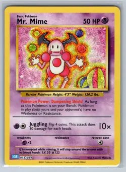 Mr. Mime 013/034 Holo Classic Collection Trading Card Game Classic Pokemon NM - Image 1