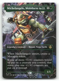 Michelangelo, Weirdness to 11 (Borderless) #214 Teenage Mutant Ninja Turtles - Image 1