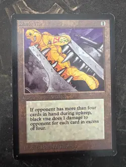 *** BETA Black Vise *** LP Clean! - Vintage MtG Magic - Image 1