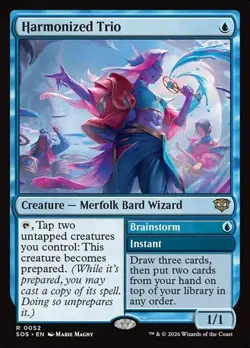 Harmonized Trio // Brainstorm - Foil SOS NM MTG - Image 1