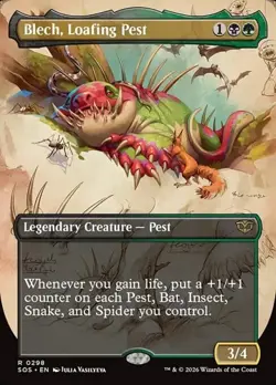 Blech, Loafing Pest - Extended Art SOS NM MTG - Image 1