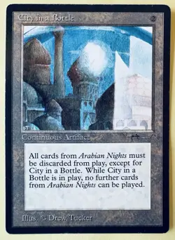 Magic: The Gathering City in a Bottle Continuous Artifact Arabian Nights MTG - Image 1