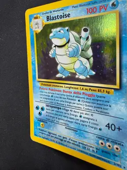 Pokemon Blastoise 2/102 Set Base Rara Holo Unlimited Wizards ITA Carte Vintage - Image 4