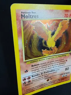 Pokemon Moltres 12/62 Fossil Rara Holo Unlimited Wizards ITA Carte Vintage - Image 5