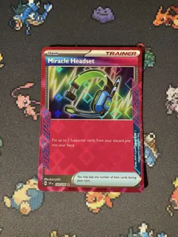 Pokemon Cards Miracle Headset 183/191 Holo Rare Ace Spec Surging Sparks - (NM) - Image 1