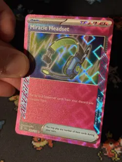 Pokemon Cards Miracle Headset 183/191 Holo Rare Ace Spec Surging Sparks - (NM) - Image 2