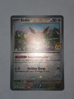 Eevee - (Pokemon Day 2025) (Reverse Cosmos Holo) 074/131 Miscellaneous Cards... - Image 2